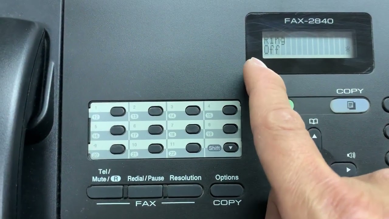 How to Fix no sound/no ringing volume of Brother IntelliFAX 2840
