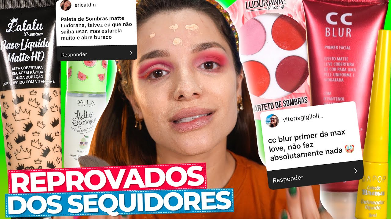 ❌ TESTANDO MAKES REPROVADAS POR VOCES!! só BOMBA 💥
