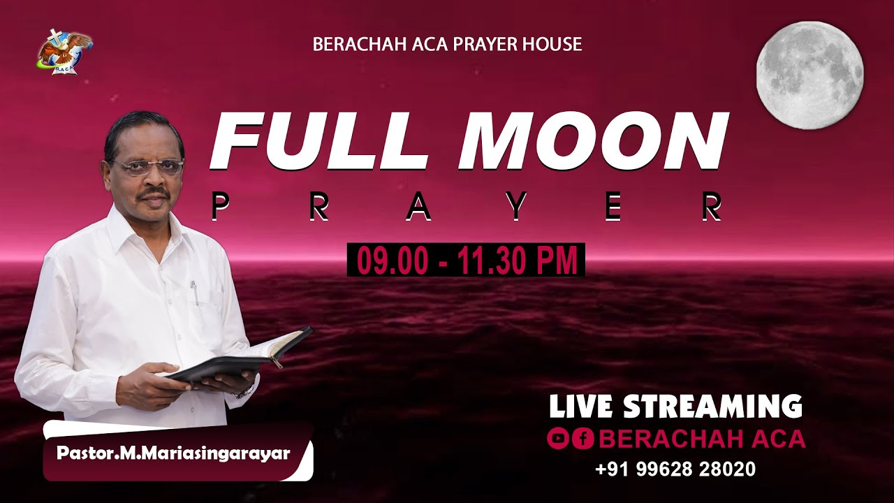 🔴LIVE: FULL MOON PRAYER 01-10-2020 || PASTOR M.MARIA SINGARAYAR || BERACHAH ACA
