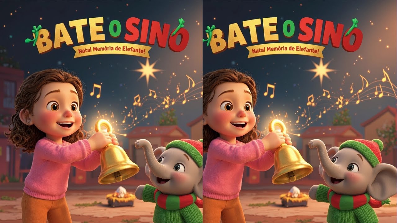 Bate o Sino Pequenino 🔔 Música de Natal Infantil: Sino de Belém! - Memória de Elefante