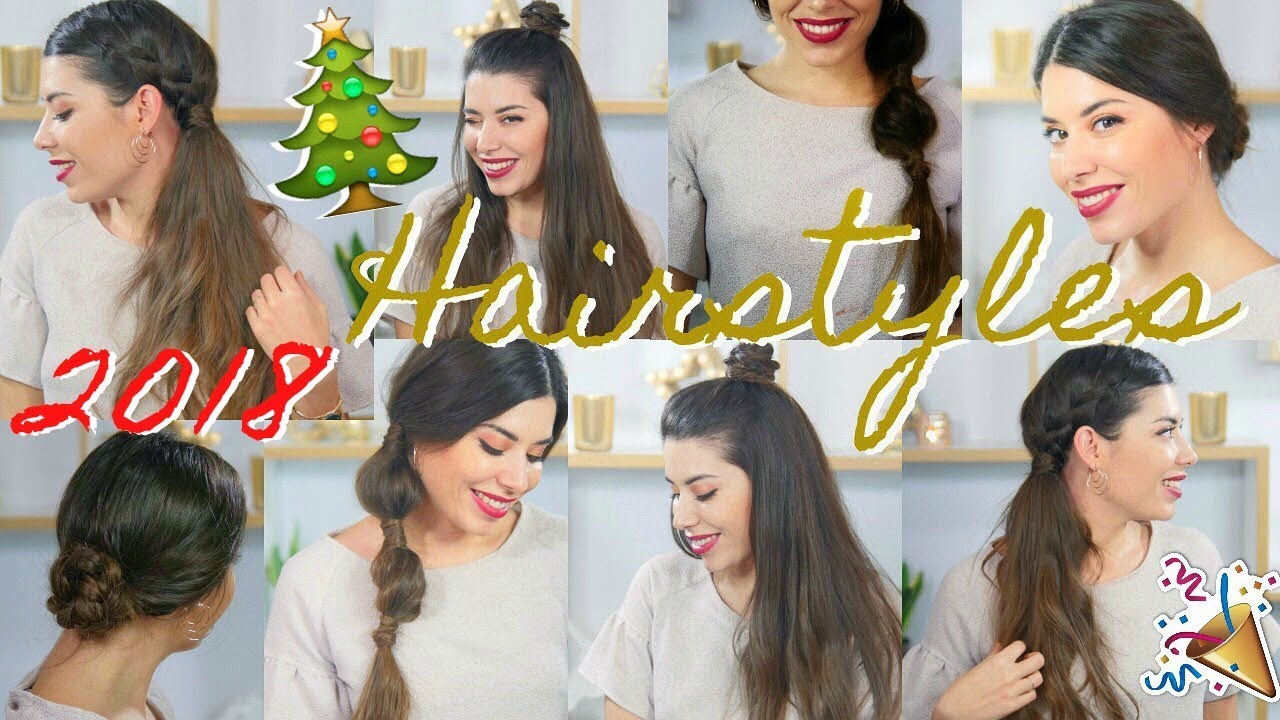 4 ACCONCIATURE FACILI E VELOCI PER NATALE E CAPODANNO 2018 !☃️🎄🎁 | Adriana Spink