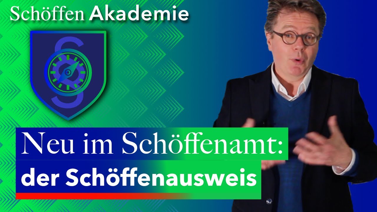 Neu gewählt ins Schöffenamt: der Schöffenausweis