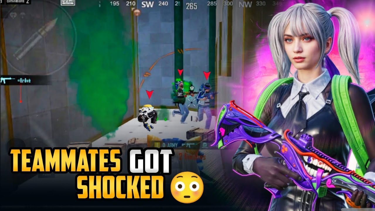 Fastest 1v4 Clutch 😳 Teammates Got Shocked | BGMI