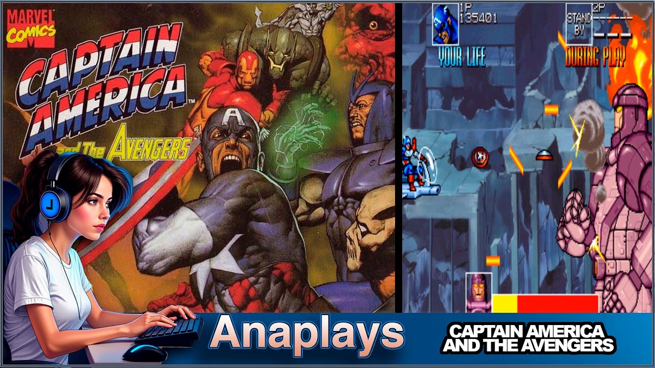 CAPTAIN AMERICA AND THE AVENGERS 1991 NO COMMENTARYBeat 'em up