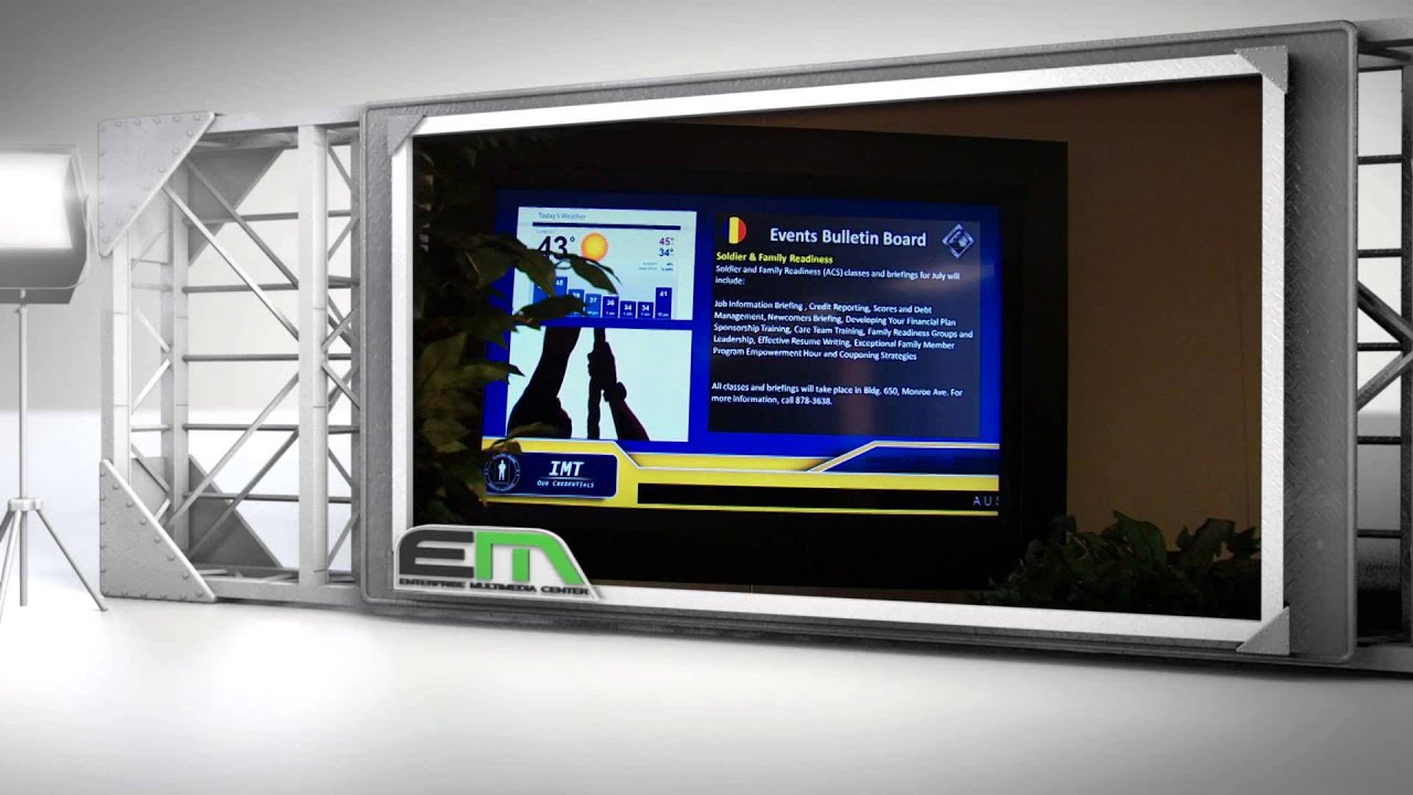 EMC Digital Signage Vignette