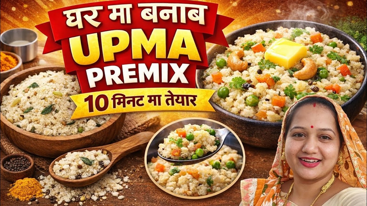 घर पर बनाएं Upma Premix😋😋10 मिनट में टेस्टी उपमा 😋😋Instant Upma Premix Recipe 😋😋homemade upma premix