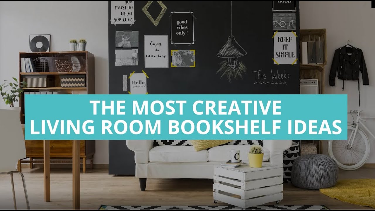 The Most Creative Living Room Bookshelf Ideas