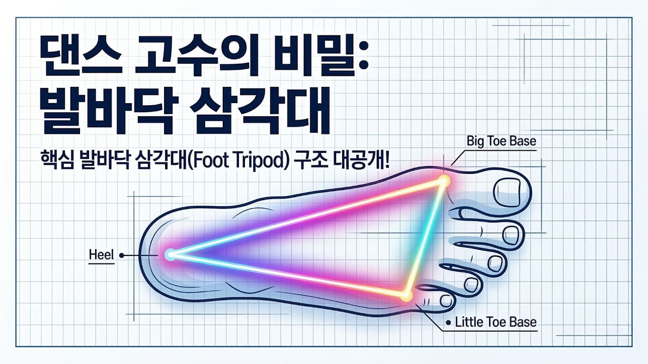 춤출 때 자꾸 흔들린다면? 댄스 고수들만 아는 '발바닥의 비밀'/ 2강 댄서의 비밀 무기, 발바닥 삼각대Foot Tripod & 댄스스포츠 인체공학 10강 시리즈
