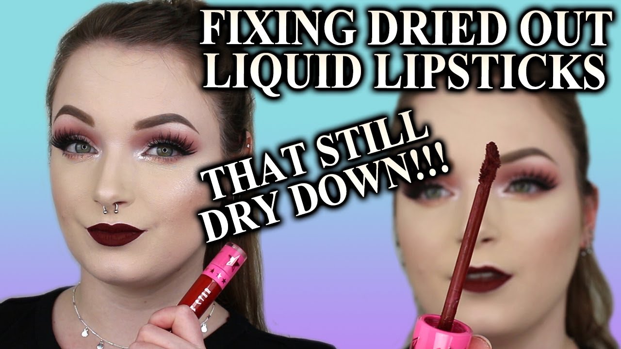 HOW TO FIX DRIED OUT LIQUID LIPSTICKS (THAT STILL DRY DOWN)