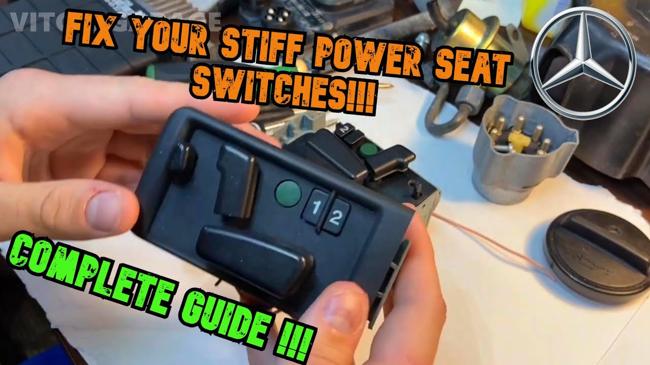 Mercedes Stiff Power Seat Switches.. Detailed Disassembly, Cleanup & Reassembly W126 W124 190E W201
