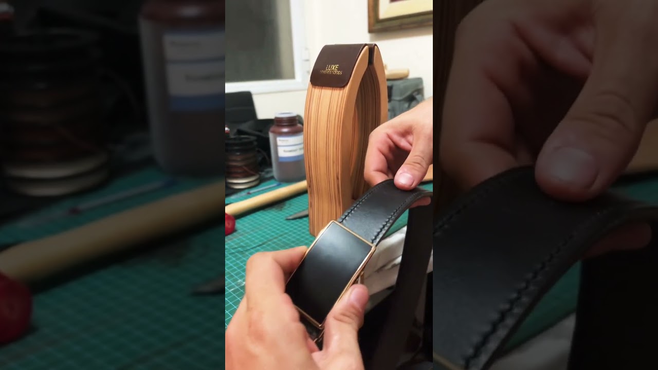 Handmade luxury leather belt