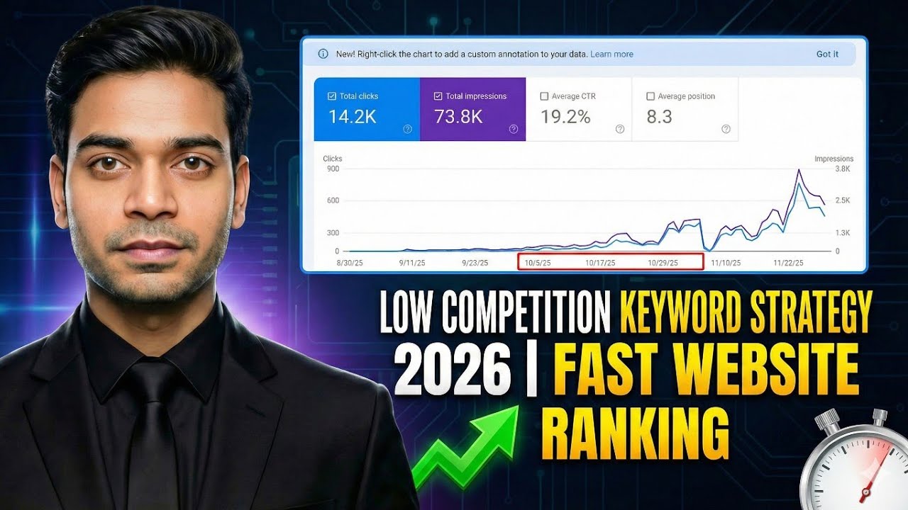 Low Competition Keyword Strategy 2026 | Fast Website Ranking  | Web Rice Studio 