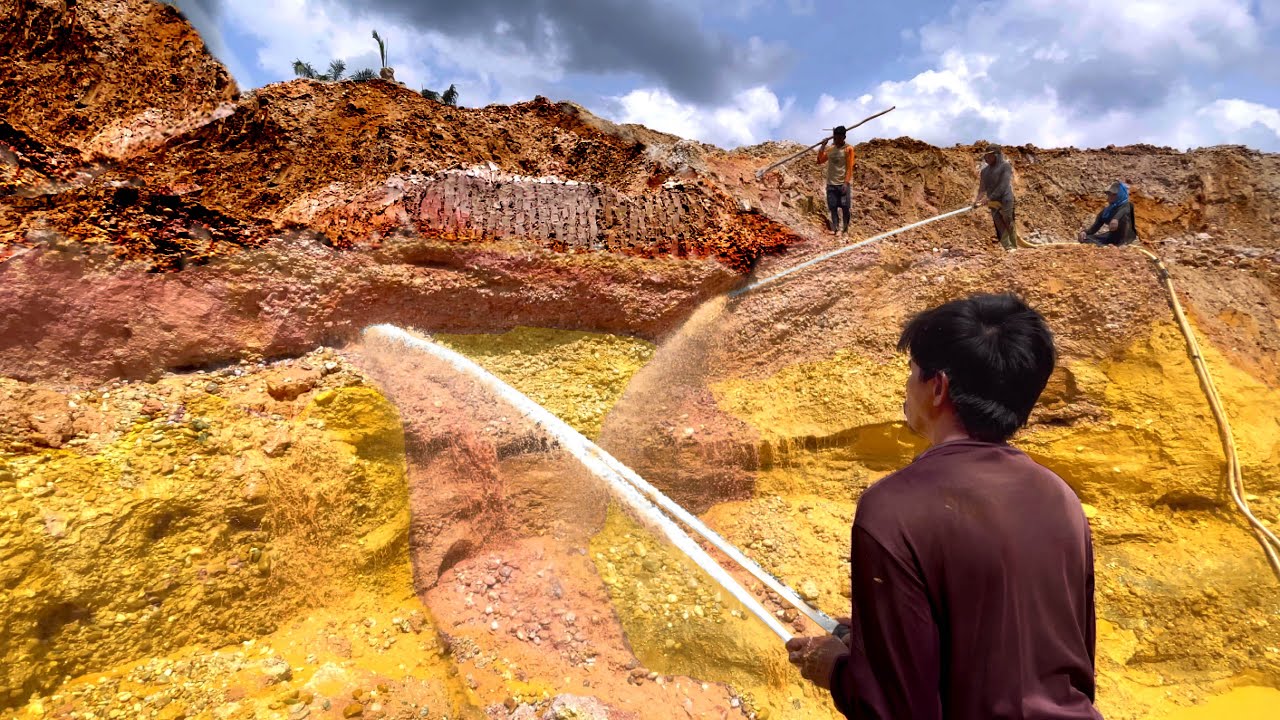 KAYA SESUNGGUHNYA.! KEAHLIAN TINGKAT DEWA..MENEMUKAN EMAS MURNI HASIL TAMBANG | GOLD FOUND IN EARTH