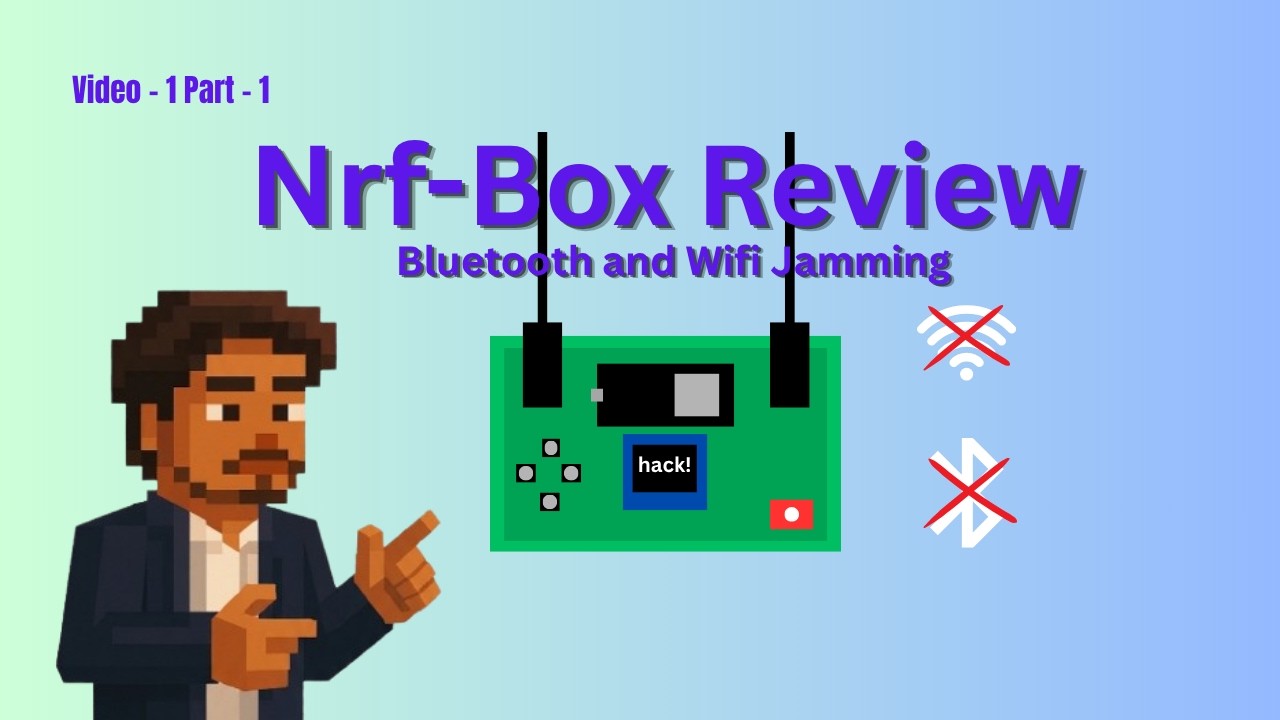 nRF-BOX Wifi and Bluetooth jammer. Review Video.