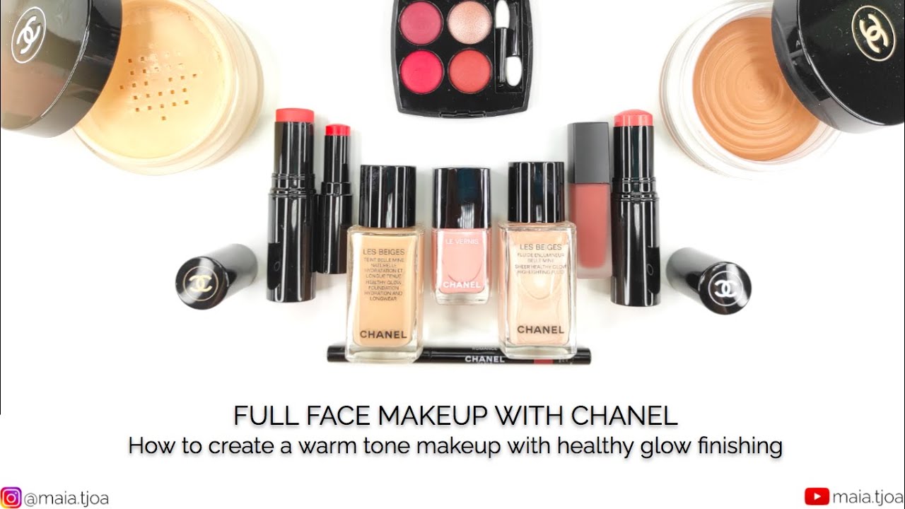 [ENG CC] FULL FACE MAKEUP WITH CHANEL | How to create a Warm Tone Makeup with Natural Glow Finishing