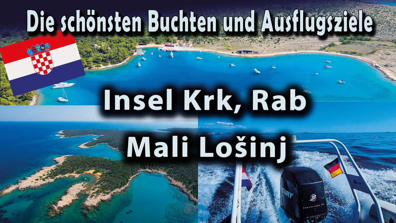 Buchten & Ausflugsziele mit Boot auf den Inseln Krk, Rab und Mali Lošinj I Bootsurlaub Kroatien