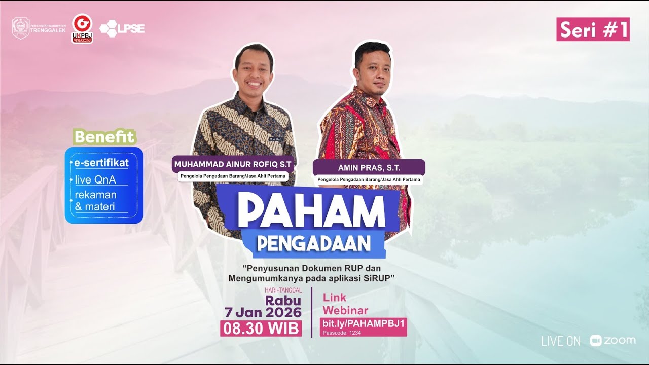 Penyusunan Dokumen RUP dan Mengumumkannya pada aplikasi SIRUP