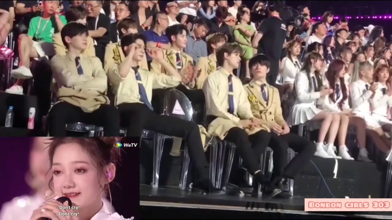 Fancam R1SE Reaction Curley Gao Debut Bonbon Girls 303