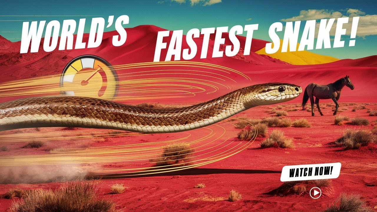 Meet the World's Fastest Snake: Faster Than a Horse! 🐍💨
