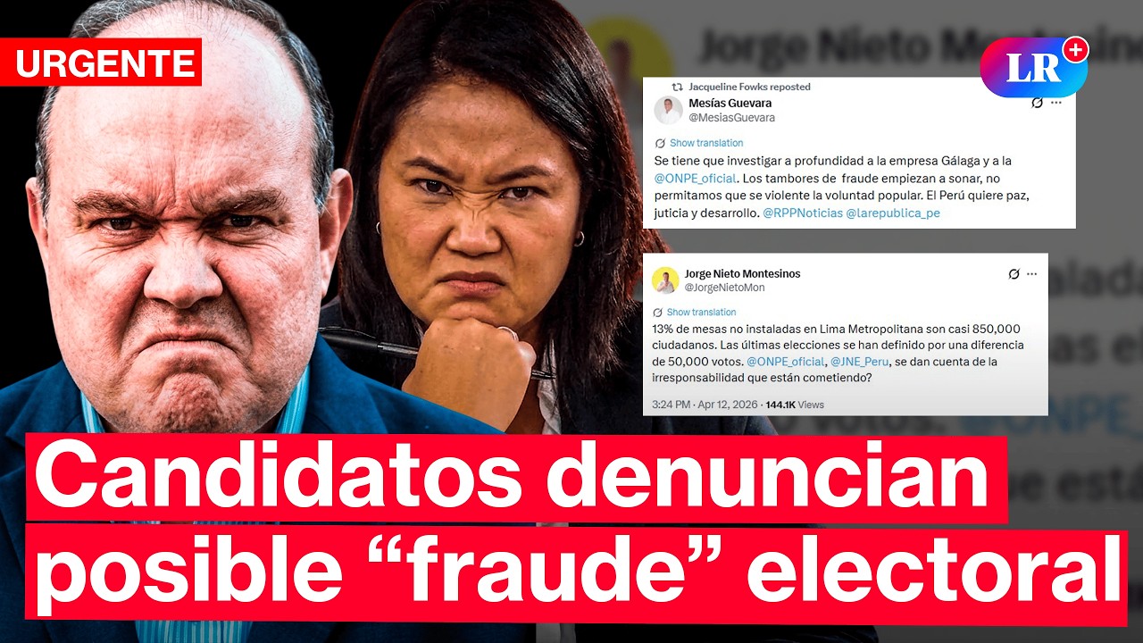 Elecciones 2026 en crisis: candidatos denuncian fallas de la ONPE y alertan posible fraude #LR