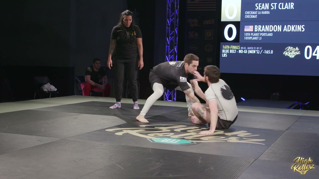 Sean St. Clair vs Brandon Adkins - Male Blue Belt (-165 lbs) No-Gi - High Rollerz Memorial Open