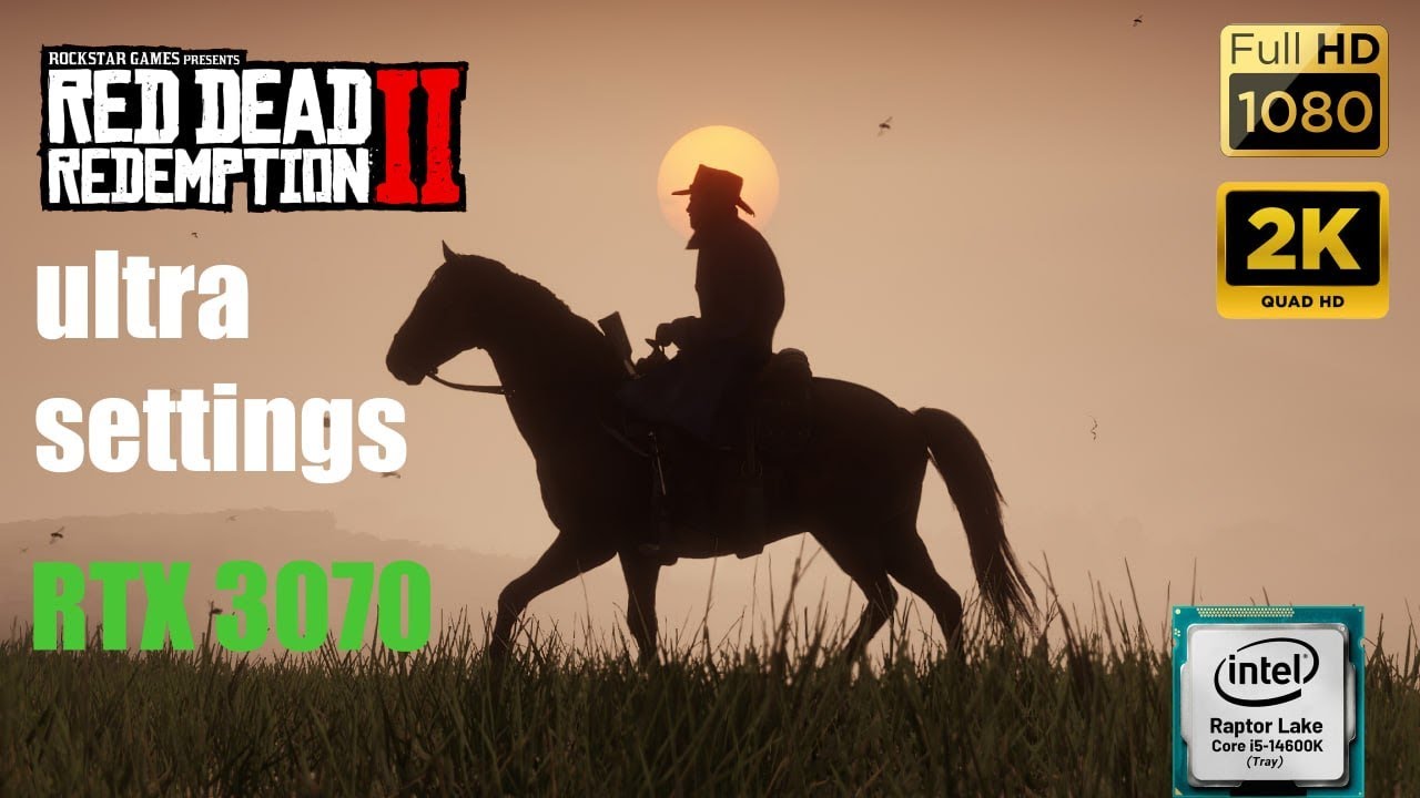 RedDead Redemption 2 I5 14600K + RTX 3070 Ultra Graphics1080P 1440P #benchmark #reddeadredemption2