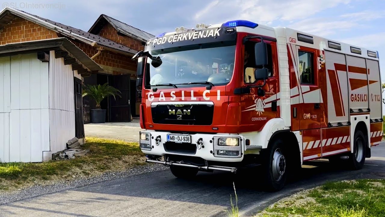PGD Cerkvenjak GVC-16/25 - vožnja na vajo