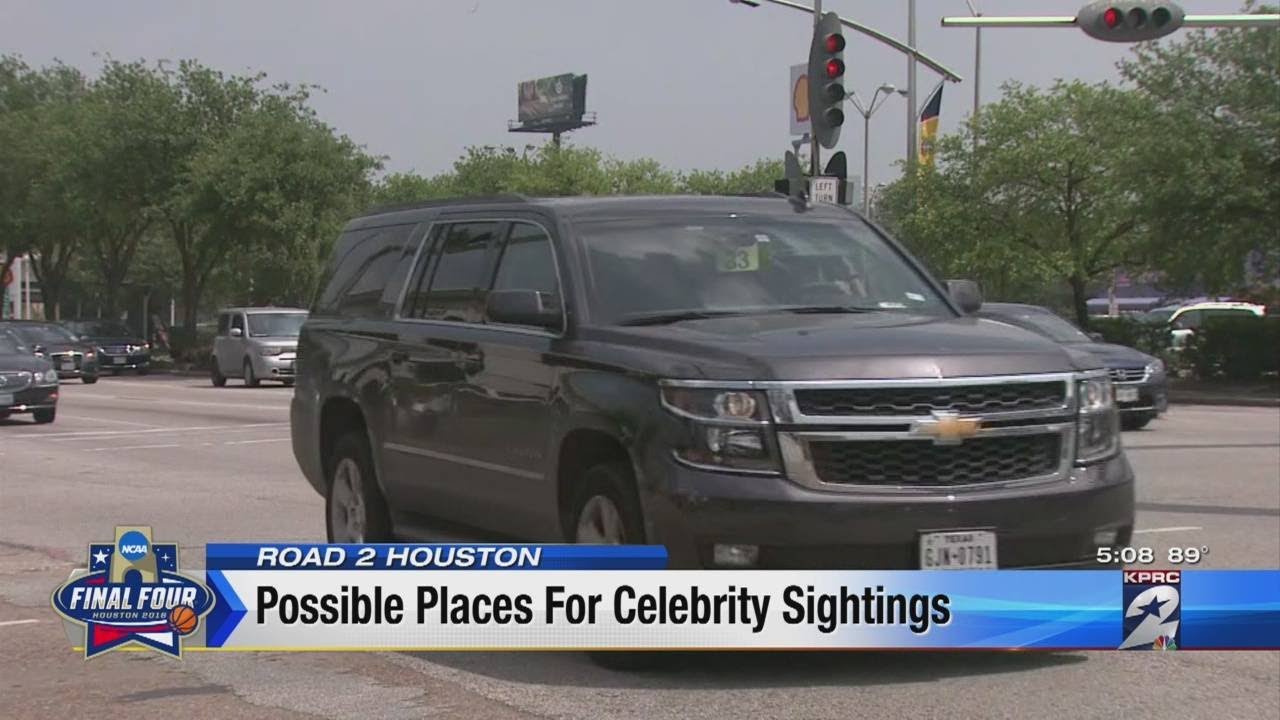 Possible places for celebrity sightings