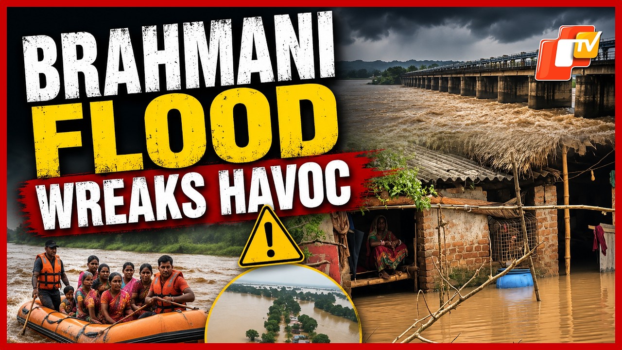 Severe Second Spell Of Flooding In Brahmani River Inundates Kendrapara, Disrupts Life