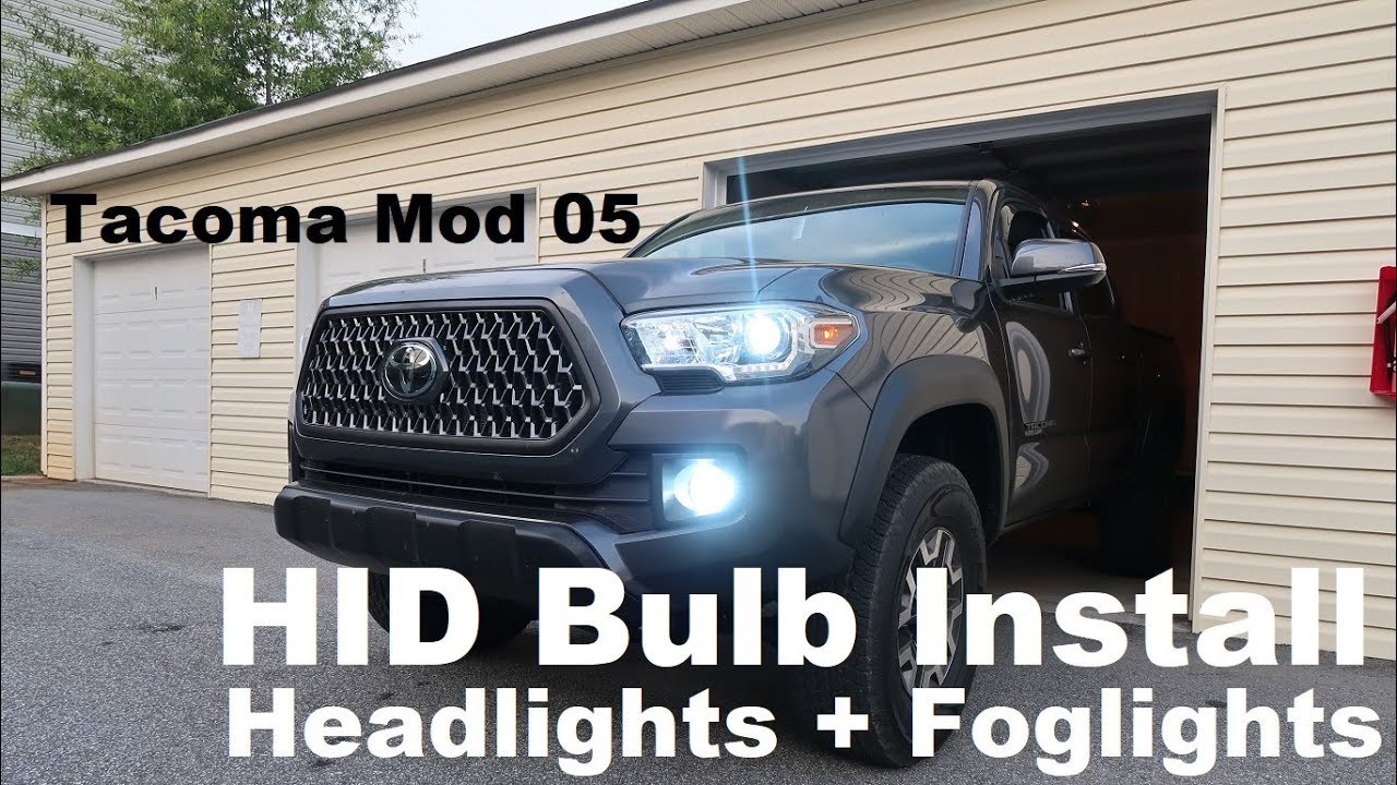 Tacoma Mod 05 | Xentec HID Headlights + Fog Lights | Install Walk through
