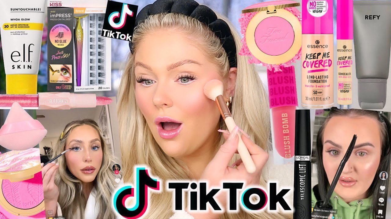 TESTING VIRAL MAKEUP TIKTOK MADE ME BUY 🤯 WORTH THE HYPE?! | KELLY STRACK