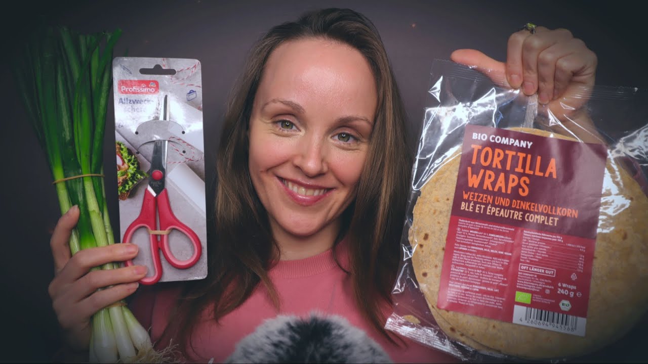 ASMR HAUL 🛍️ (REWE, DM & BIO COMPANY) MIT LEISEN REGENGERÄUSCHEN 🥙 SHOW & TELL 🥗 GEFLÜSTERT
