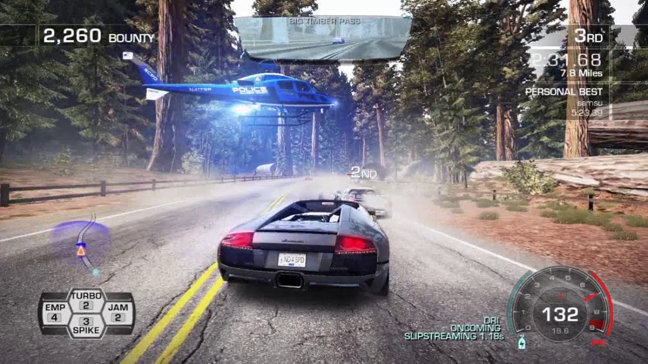 NFS - Hot Pursuit | Hotting Up | No Nitrous - No Crash Run but with Initial D - Night of Fire
