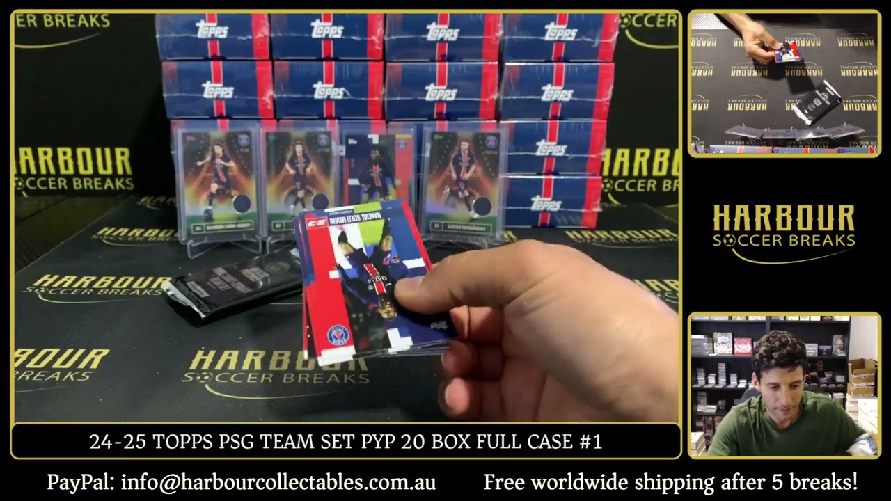 Перерыв №1 - 24/25 Topps PSG Team Set PYP 20 Box Full Case