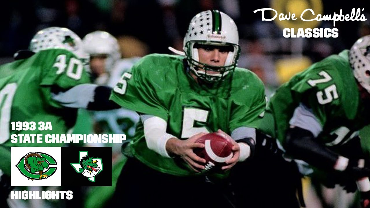 Лучшие моменты матча «Саутлейк Кэрролл Дрэгонс» против «Куэро Гобблерс» | Чемпионат штата 3A 1993...