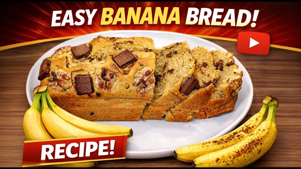 I tried making banana bread for the first time!