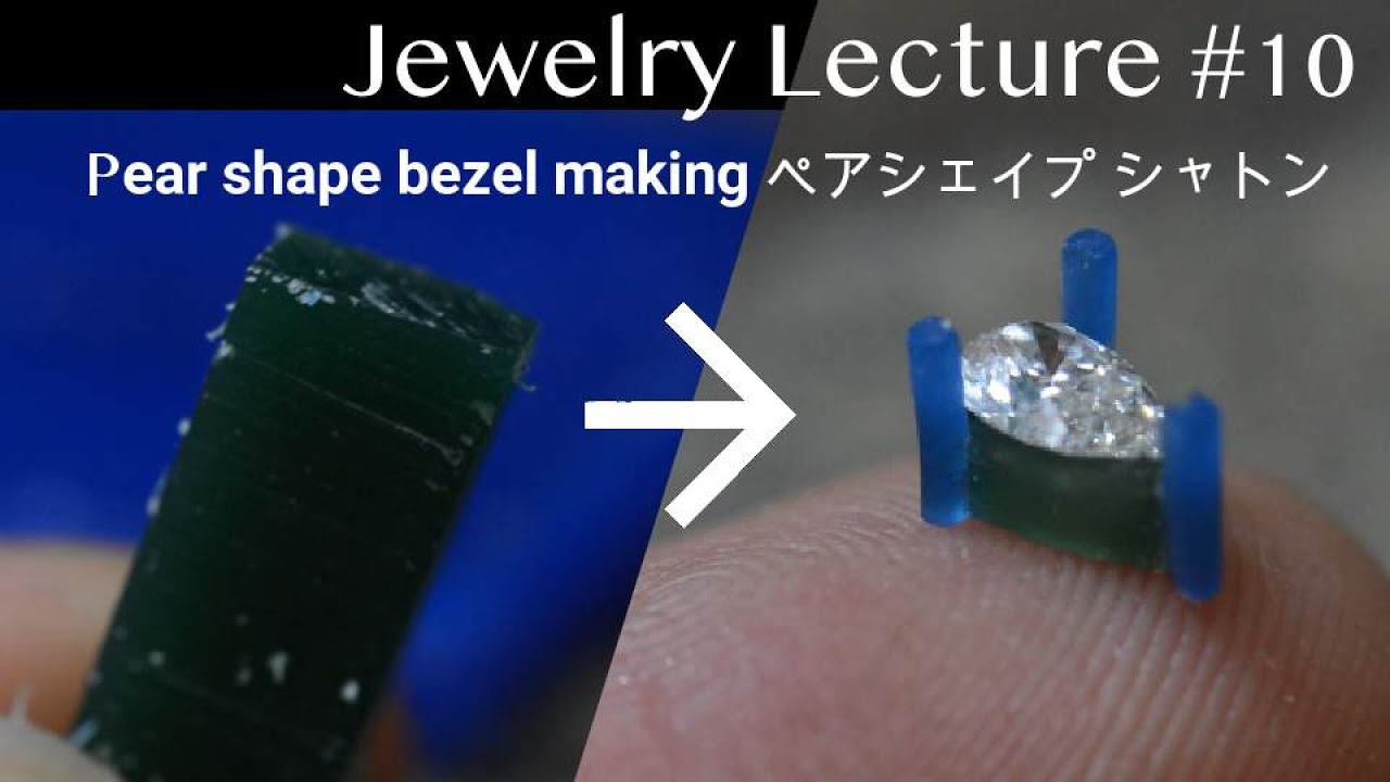 How to make a pear shape bezel