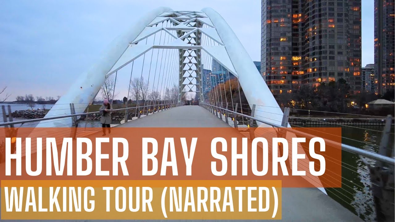 Humber Bay Shores Toronto Walking Tour (4K) (Narrated)
