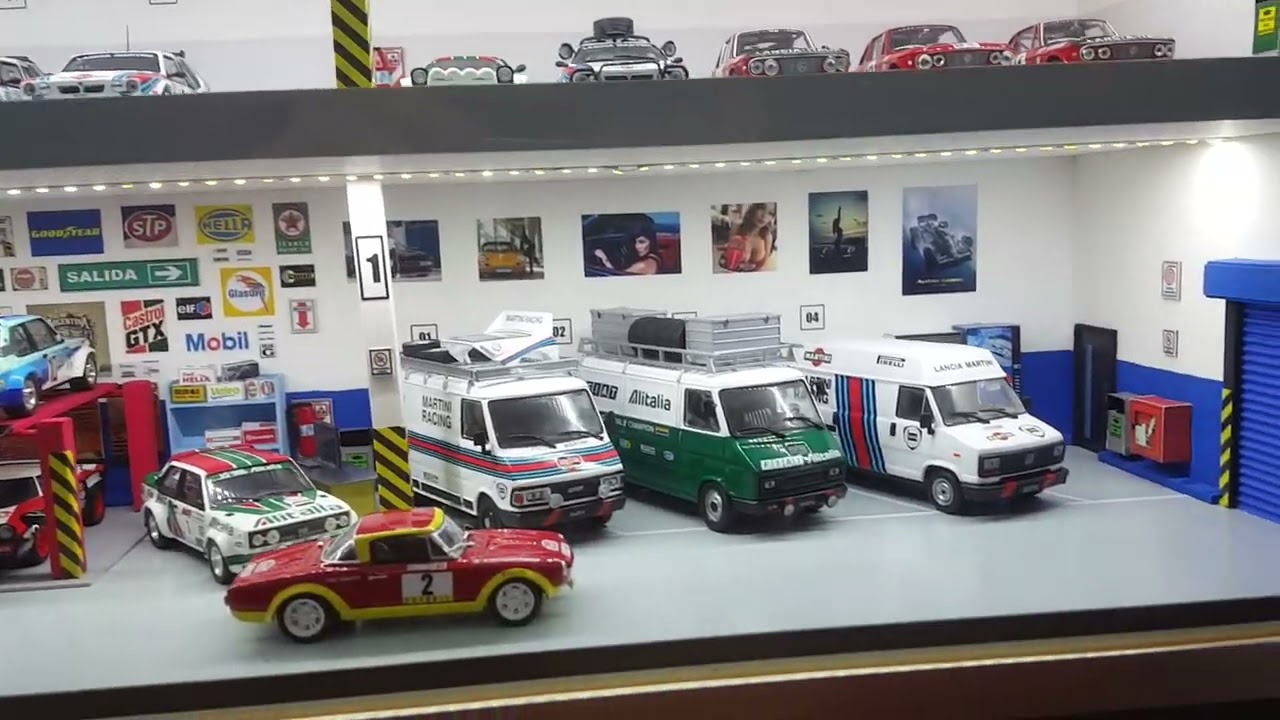 DIORAMA GARAGE Y TALLE ESCALA 