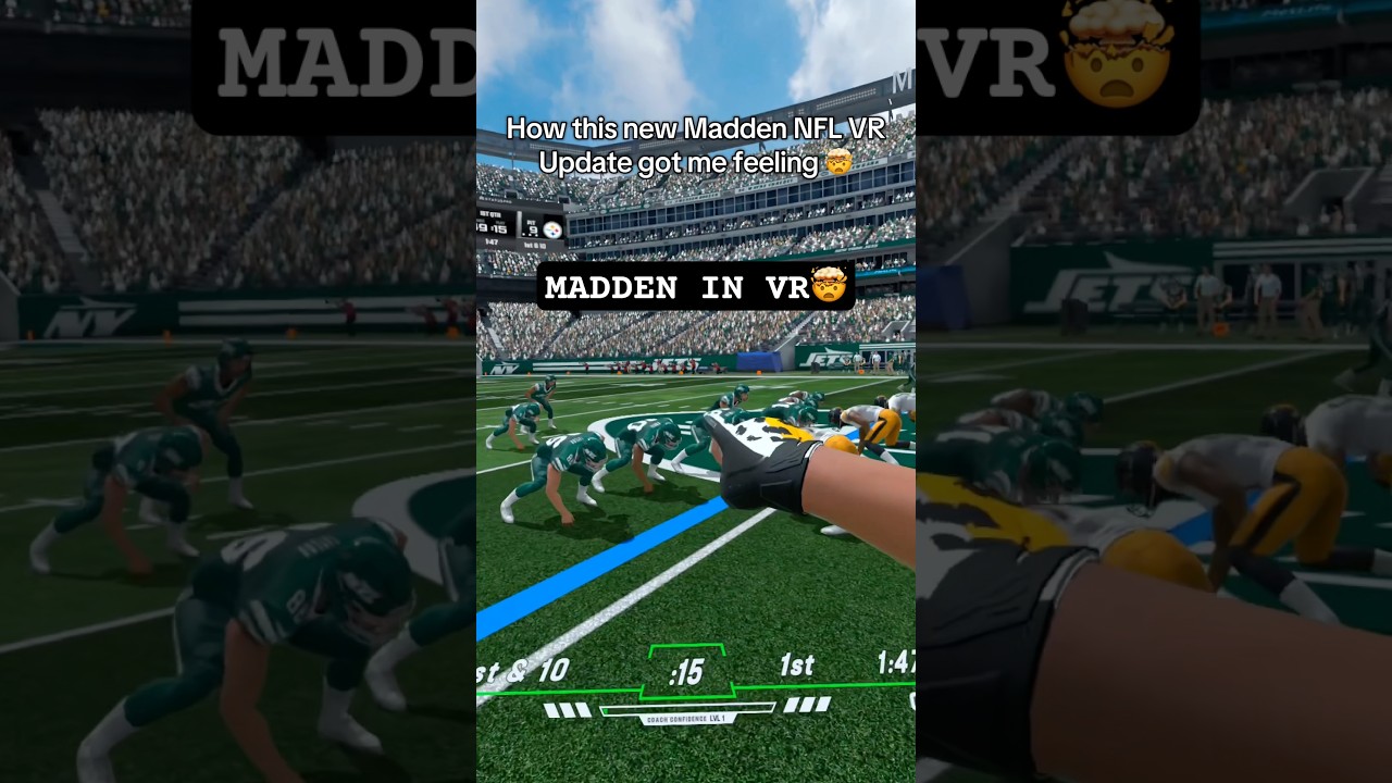 Madden VR (NFL pro era) update is crazy #madden #maddennfl #vrgame #virtualreality
