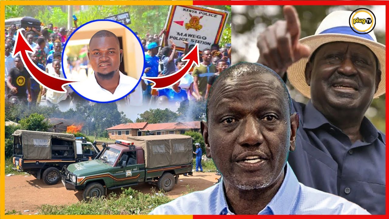 Ruto and Raila FURIOUS as Mawego Youths Burn Police Station in Fiery Protest | Albert Ojwang Burial