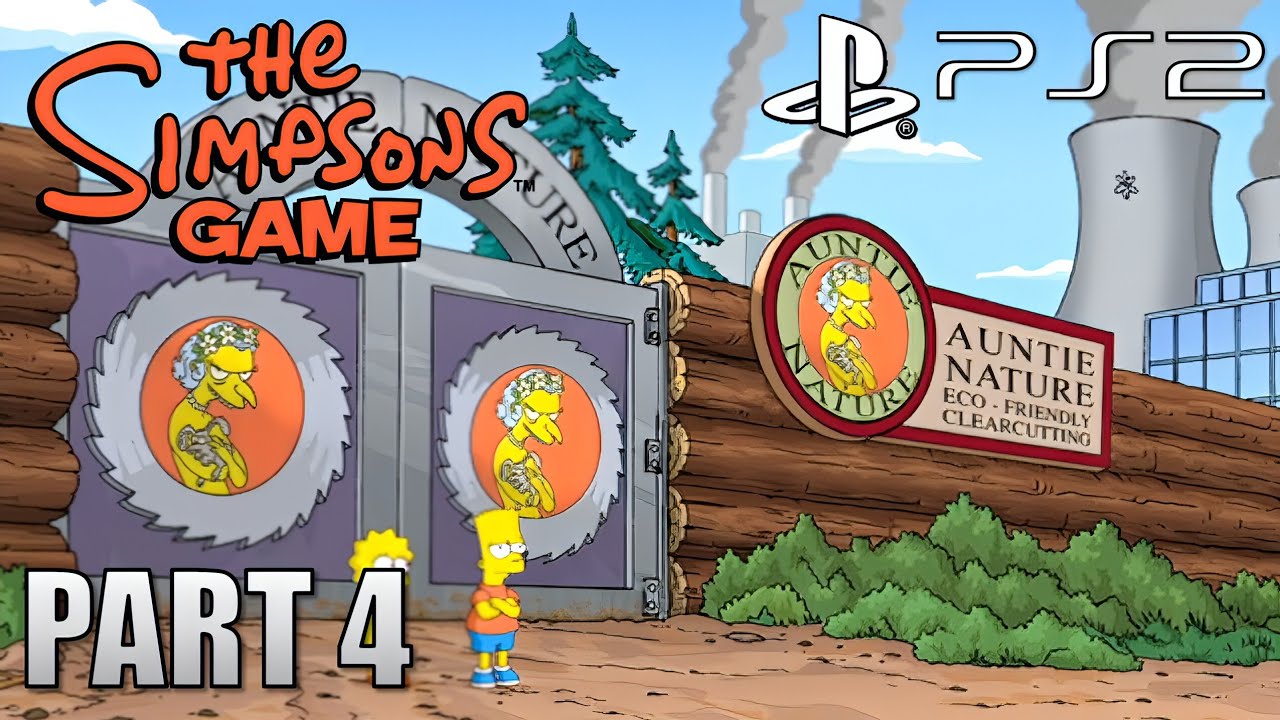Игра &laquo;Симпсоны&raquo; &mdash; Часть 4 &mdash; Лиза, защитница природы | Геймплей на PS2