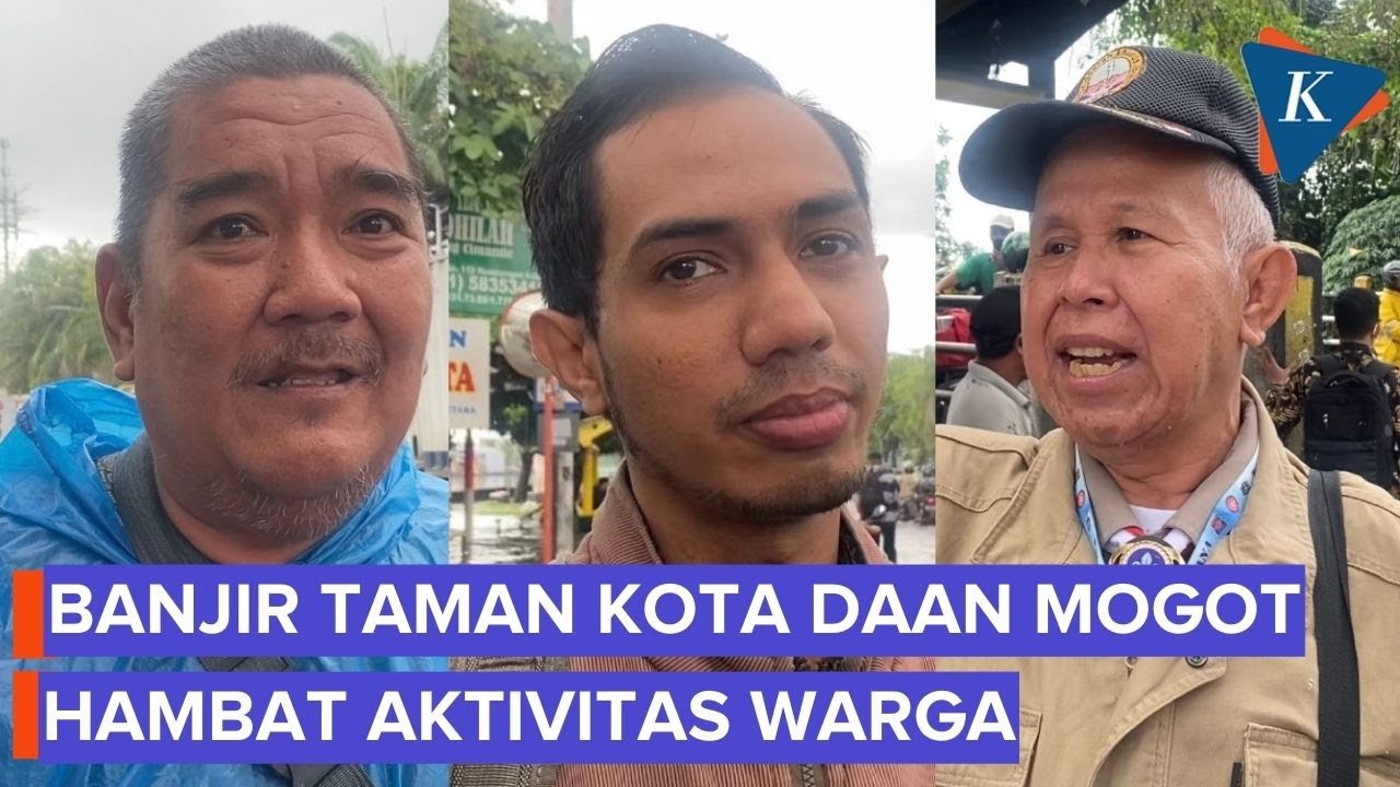 Keluhkan Banjir Taman Kota Daan Mogot, Warga: Sudah Rapi, Mau Kerja, Banjir Lagi