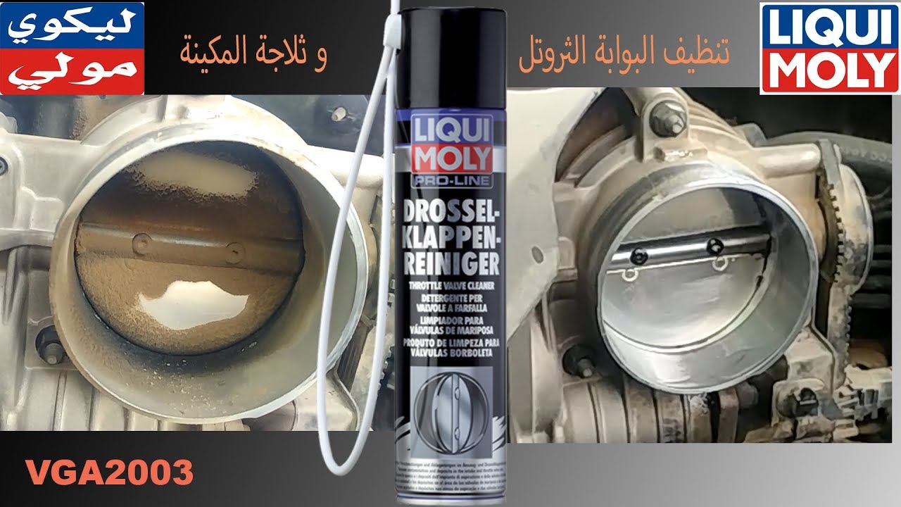 تنظيف الثروتل بوابة الدعسة و ثلاجة المكينة