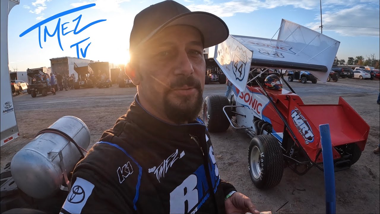 TmezTv Wing Racing!?! Подиум, первый вечер, 410 Sprint Car, после того, как машина не перевернула...