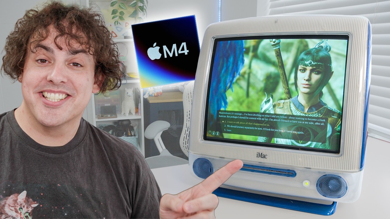 I kept the CRT but upgraded this iMac G3 to 2025 Speed!