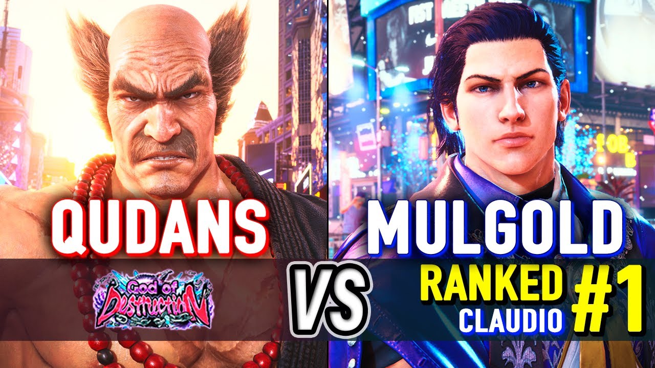 T8 🔥 QUDANS (Heihachi) vs MULGOLD (#1 Ranked Claudio) 🔥 Tekken 8 High Level Gameplay