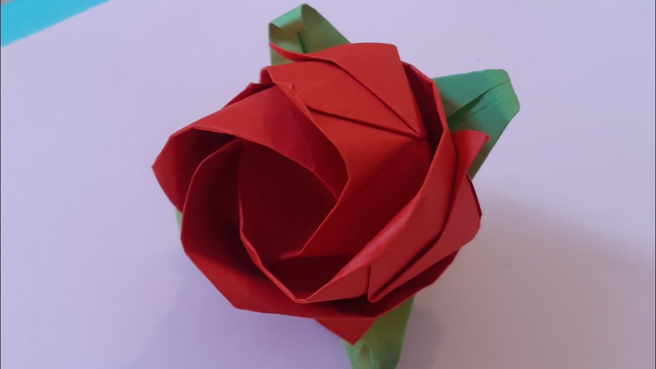 Origami/ Rosa 🌹  Kawasaki + Calice