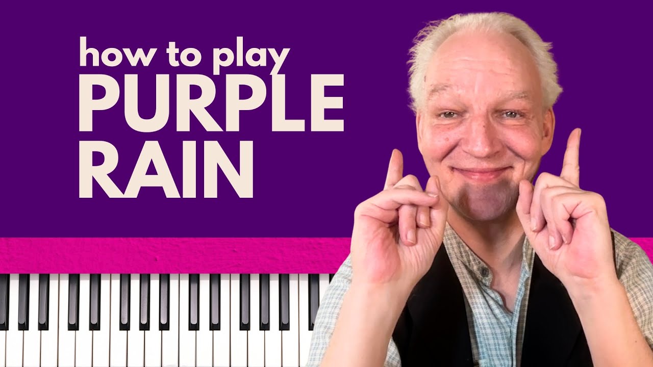 Purple Rain, Prince,  Piano Tutorial