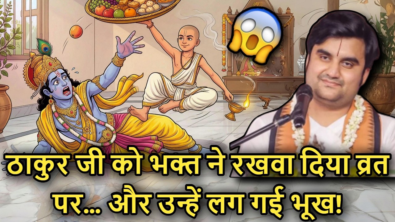 😂🐚 Bhakt Ne Thakur Ji Ko Vrat 🍎 Rakhwa Diya… Par Unhe Lag Gayi 😋 Zabardast Bhookh!